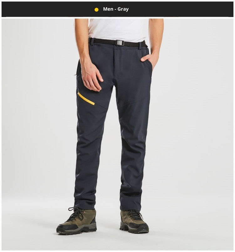 001 Winter Outdoor Lamb Wool For Men And Women Couples Waterproof Windproof Children's Softshell Ski Pants Thick_voghion.com