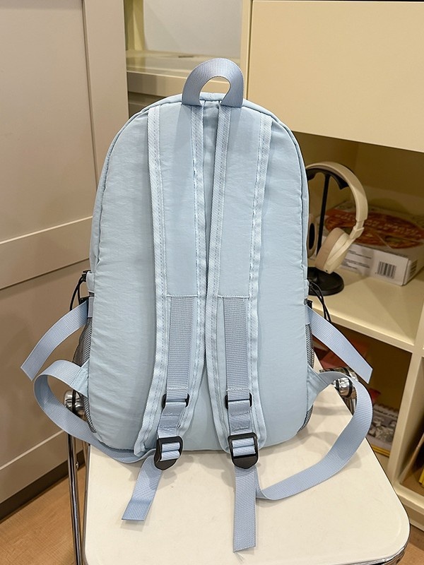 ActiveGo Color-Block Lightweight Backpack Women, Large Capacity Sports Outdoor Hiking Backpack, Trendy Drawstring School Bag For_voghion.com