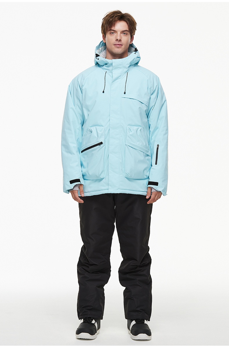 001 Suit Set For Men Women Winter Outdoor Windproof Waterproof Warm Thickened Snowboard And Ski Pants New Model_voghion.com