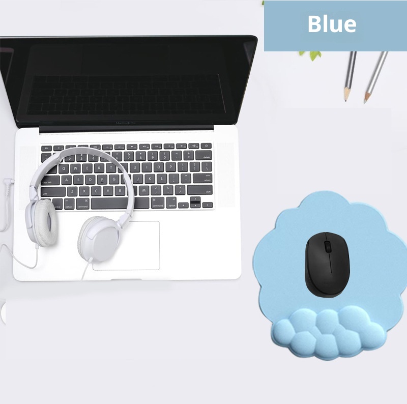 3c Silicone Anti-Slip Cloud Rest Mouse Pad PU Leather Slow Rebound Memory Foam Wrist Support_voghion.com