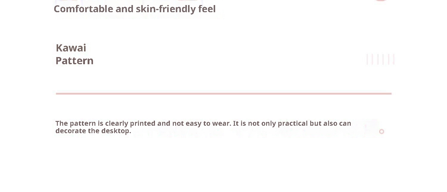 3c Tulip Mouse Pad Thickened Wrist Silicone Cartoon Laptop Keyboard Hand Rest Pillow Office Home Gaming_voghion.com