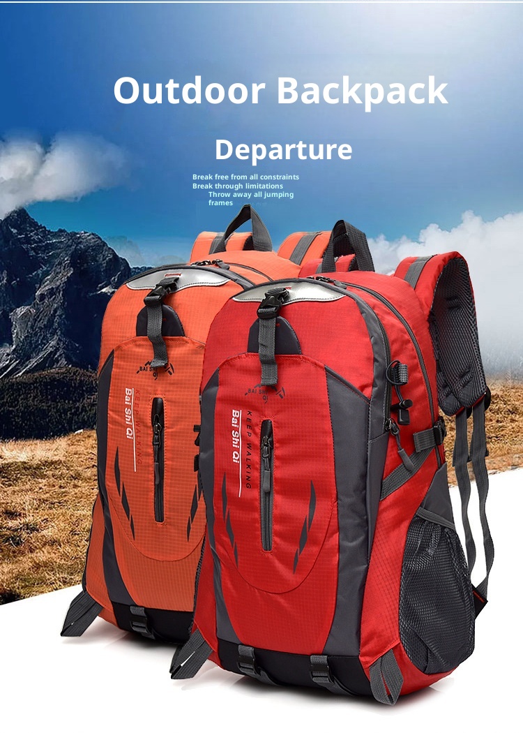 ActiveGo Men's New Lightweight Large Capacity Bag Waterproof Outdoor Multifunctional Travel Hiking Camping Backpack_voghion.com
