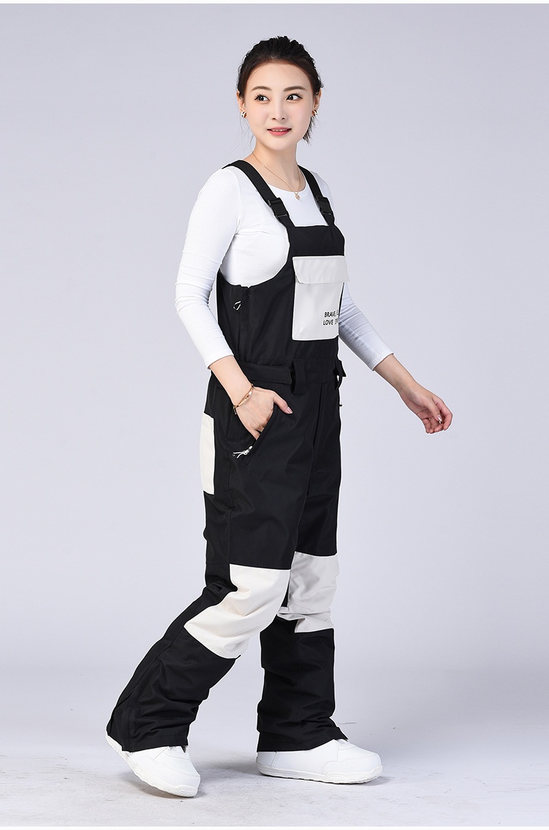 001 Pour hommes et femmes, style couple, salopette, vêtements de ski thermiques d'extérieur, combinaison de snowboard, pantalon de neige une pièce_voghion.com