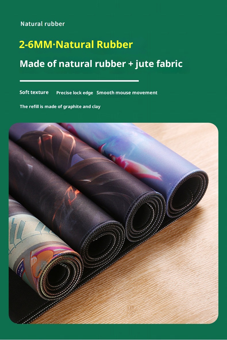 3c Mauspad Groß National Trend Schreibtisch Dicke Kante Verriegelung Büro Gaming Computermatte Großhandel Tastatur_voghion.com