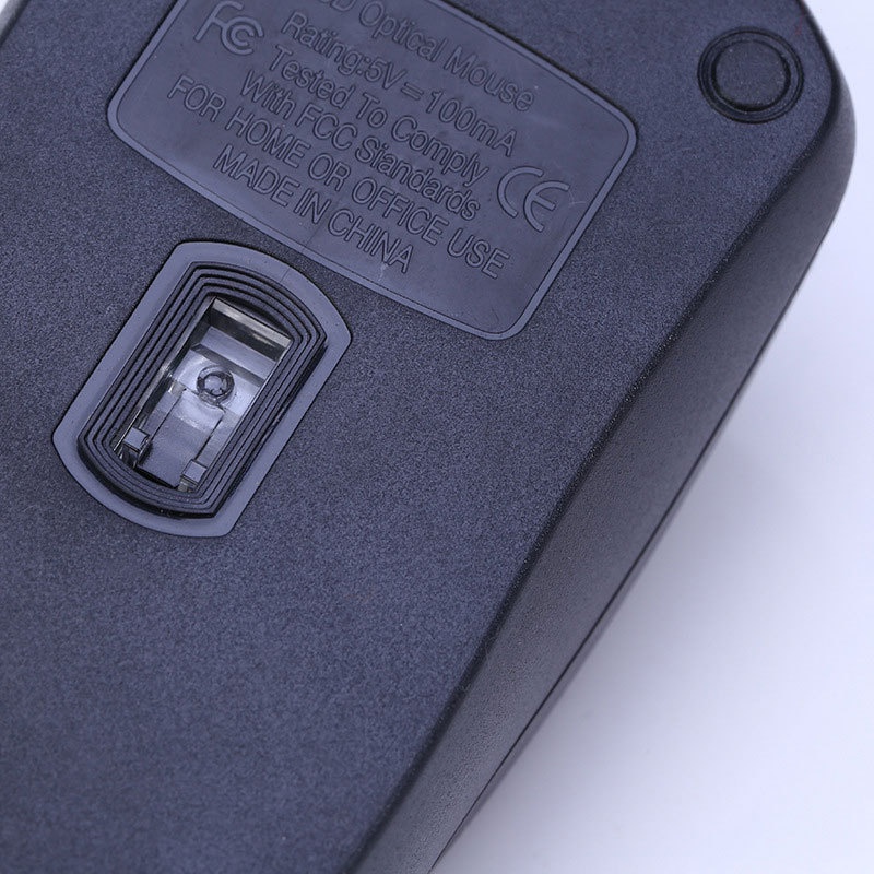 Techglobe Wired Optical Office Business Laptop Desktop All-in-One Computer Universal USB Mouse_voghion.com