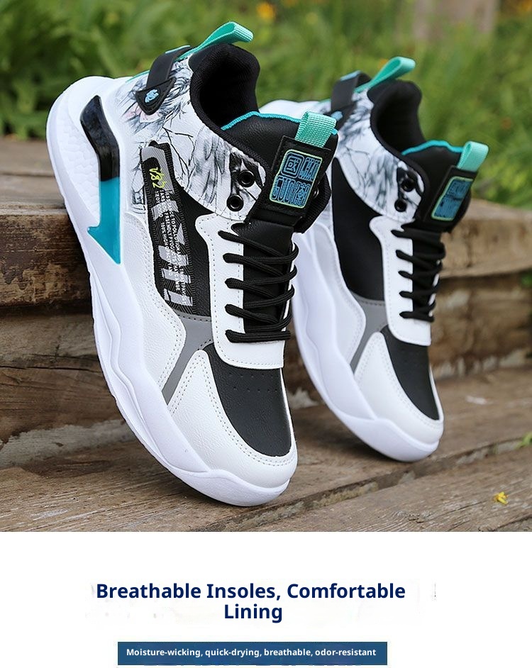 ShoeGlobe Autumn Winter New Sports Cotton Waterproof Casual Men's Lightweight Soft Sole Student Youth Running Shoes Sneakers_voghion.com