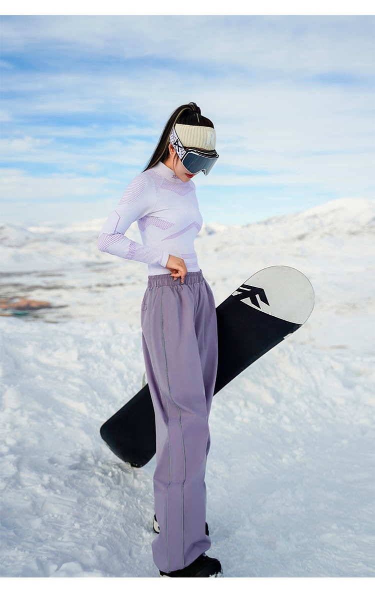 Jupe de ski imperméable et coupe-vent pour homme et femme, idéale pour les activités de plein air. Pantalon de ski chaud en polaire pour snowboard simple ou double._voghion.com