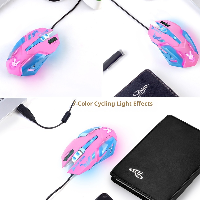 Techglobe Computer Peripheral LOL E-sports PUBG Gaming Accessories USB Mouse_voghion.com