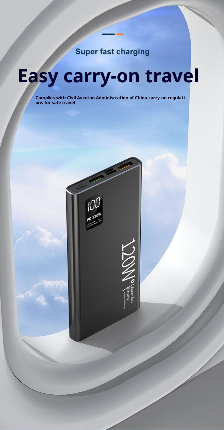 techglobe 3C Certified Manufacturer Wholesale Large Capacity 20000mAh 30000mAh Super Fast Charging Bank Portable Mobile Power_voghion.com