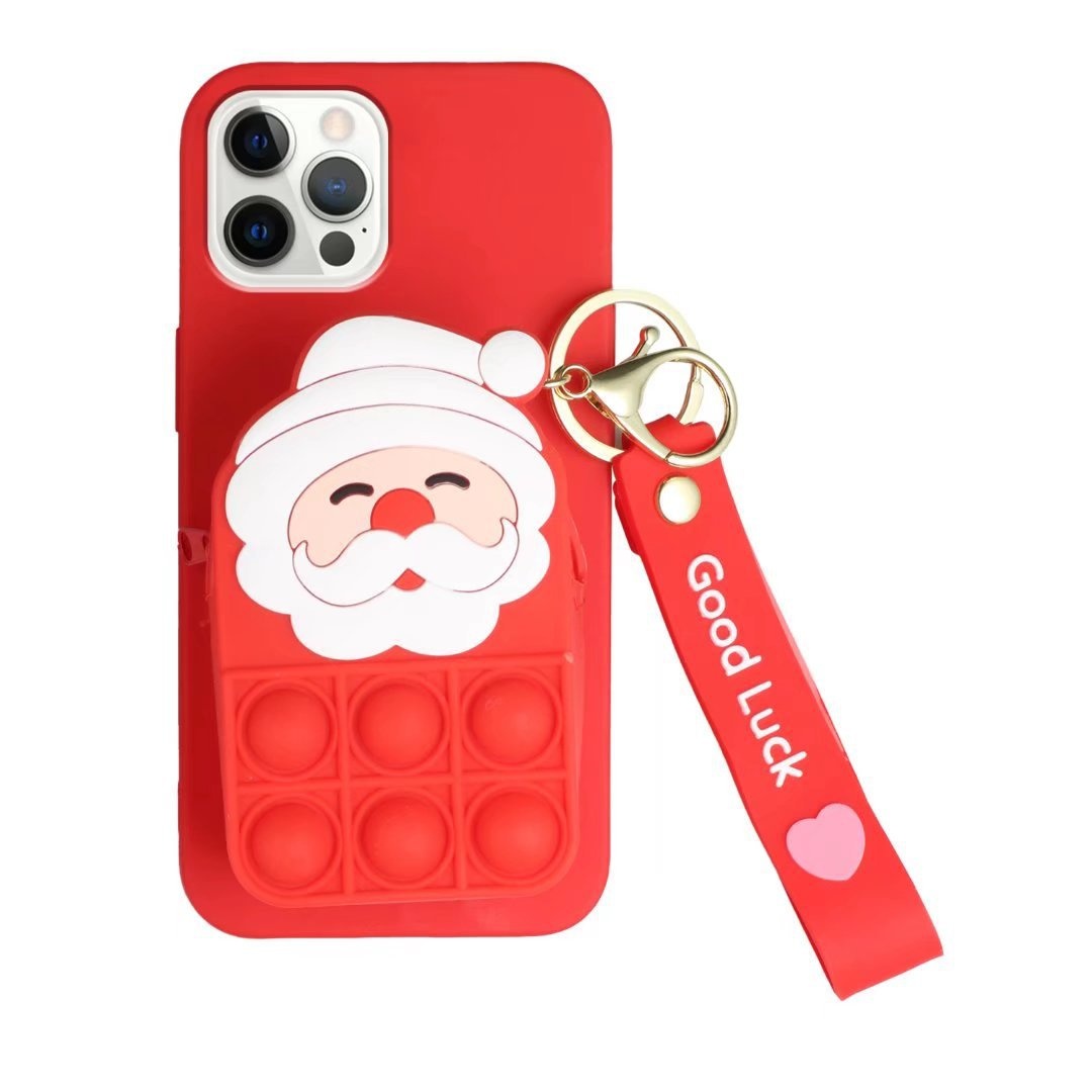 TechGlobe Hot-Selling Compatible With Samsung S22 Plus Stress Relief Coin Purse Phone A53 Soft A3 Christmas 52 Protective Case_voghion.com