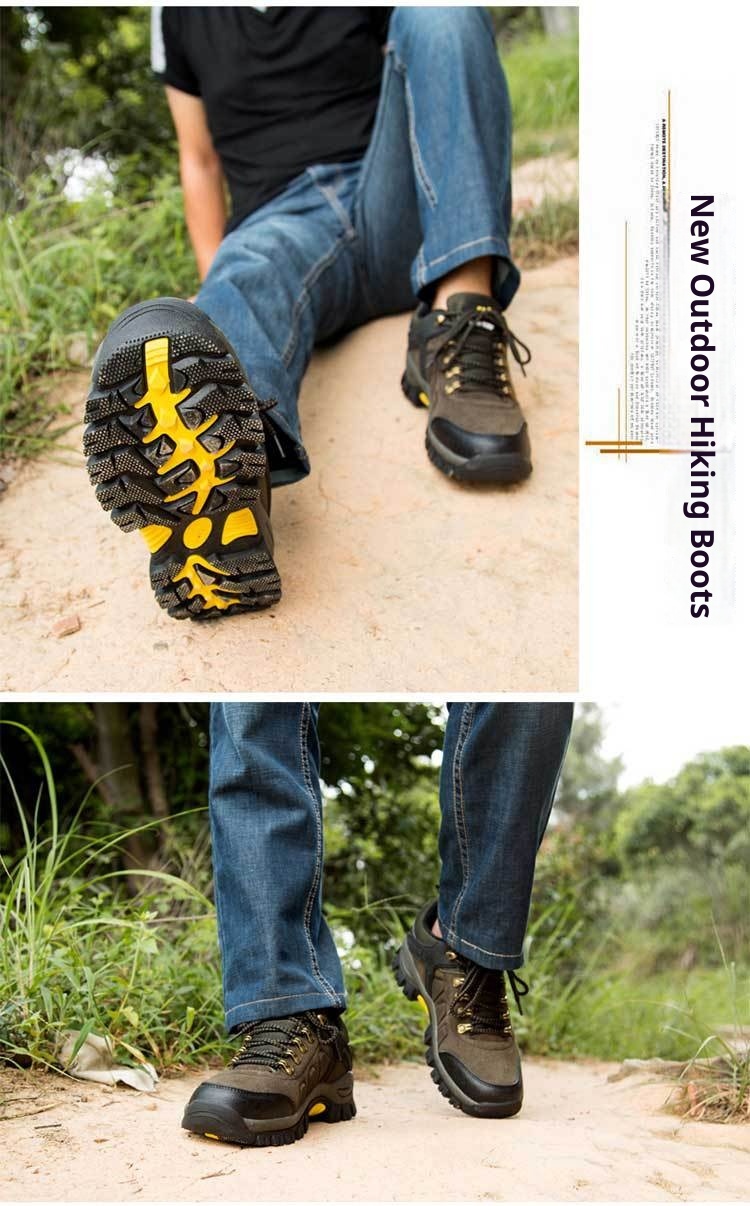 ShoeGlobe Outdoor Hiking Shoes For Men And Women, Sports Casual Trekking Non-Slip Waterproof Wear-Resistant Travel Fleece-Lined_voghion.com