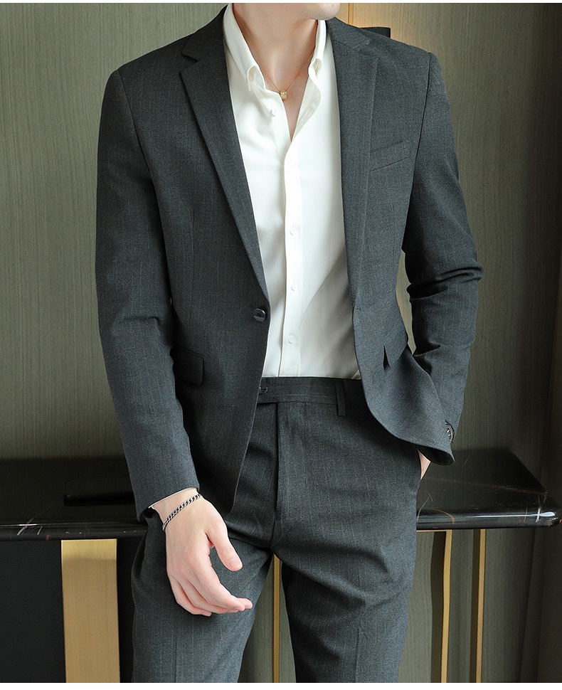 QFV507045555501<2 QFV507045555501<2 Completo da uomo leggero di alta qualità per ufficio e business, completo da uomo, completo da sposo, due pezzi, dropshipping_voghion.com