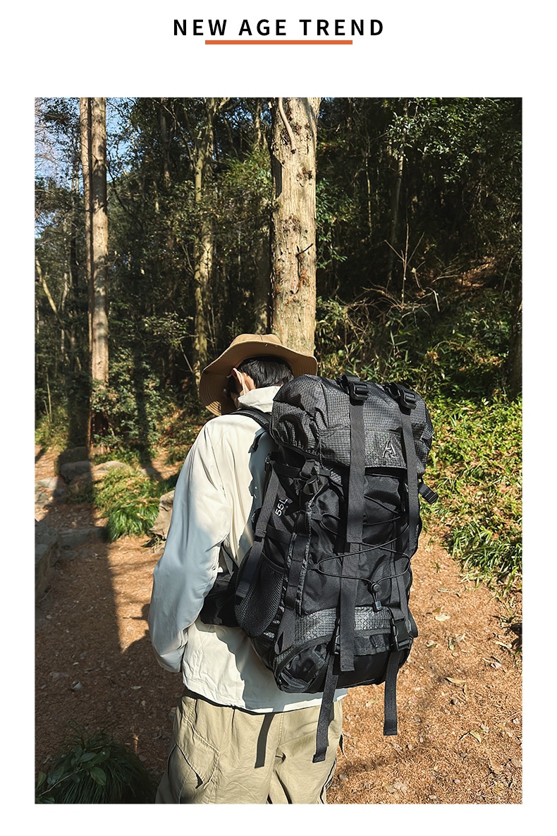 ActiveGo New Large Capacity Bag 55L Outdoor Waterproof Camping Long Distance Hiking Backpack Durable_voghion.com