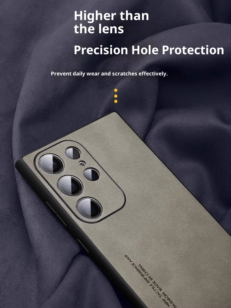 TechGlobe Suitable For Samsung S25 Phone Case New Sheepskin S24/S23 Ultra Ultra-thin Shockproof Protective Cover_voghion.com