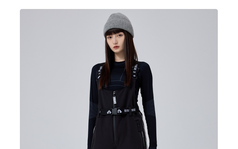 001 Neue, figurbetonte Skihose mit schmalen Trägern für Damen, geeignet für Snowboarden und Skifahren, winddicht, wasserdicht, warm_voghion.com