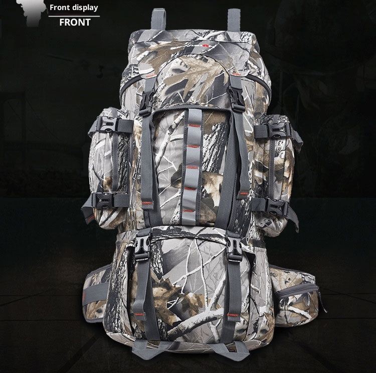 ActiveGo Foreign Trade Cross-Border Tactical Backpack For Men, Camouflage Leaf Pattern, Outdoor Hunting Large Capacity Hiking_voghion.com