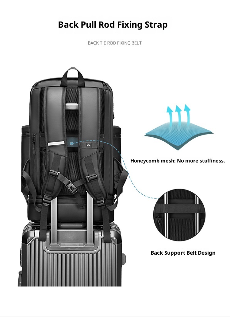 Zaino da viaggio ActiveGo da uomo, grande capacità, impermeabile, per studenti, viaggi d'affari, escursioni, brevi viaggi, per uomo_voghion.com