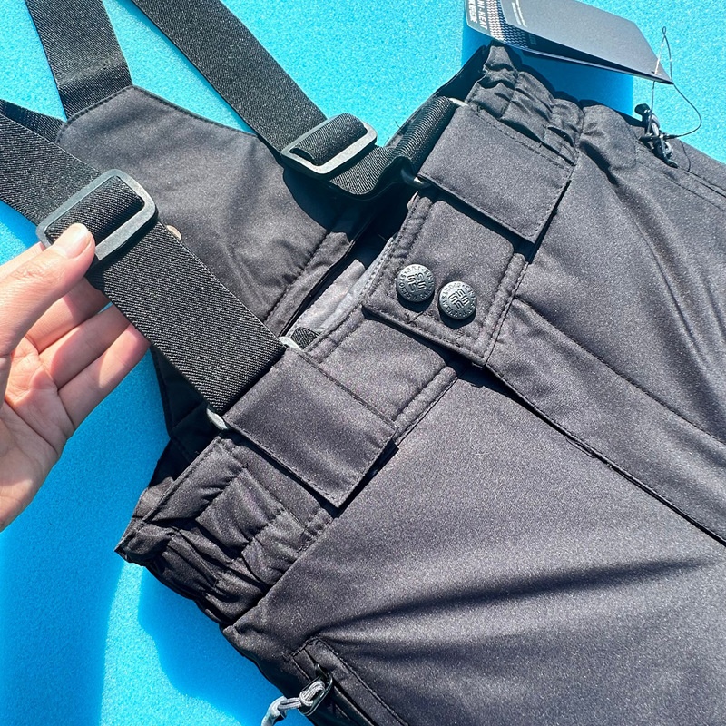 Pantalon de ski enfant 001, chaud, imperméable, coupe-vent et rembourré, avec bretelles, pour le ski en extérieur._voghion.com