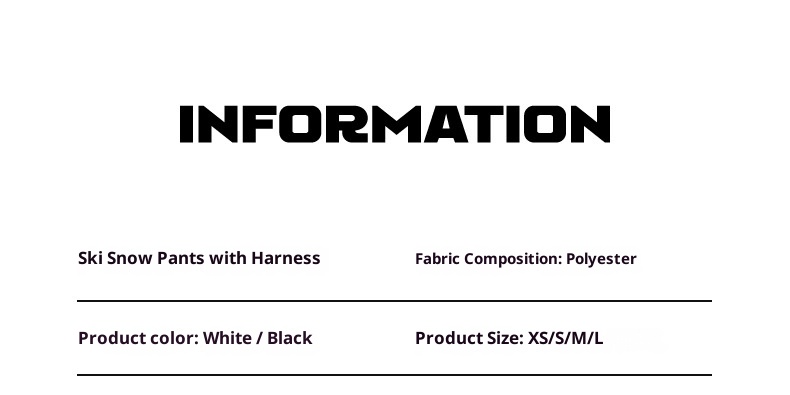 001 Neue, figurbetonte Skihose mit schmalen Trägern für Damen, geeignet für Snowboarden und Skifahren, winddicht, wasserdicht, warm_voghion.com