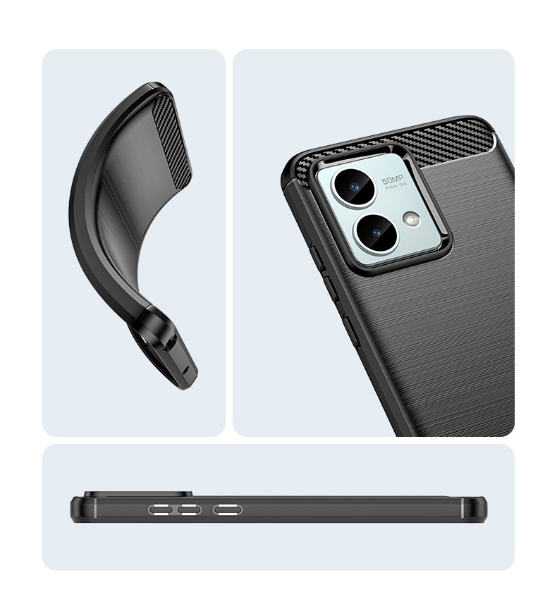 TechGlobe Compatible Moto G84 Phone Case Protective Cover G64 Silicone Brushed G54 Power Edition Full Coverage Anti-drop_voghion.com