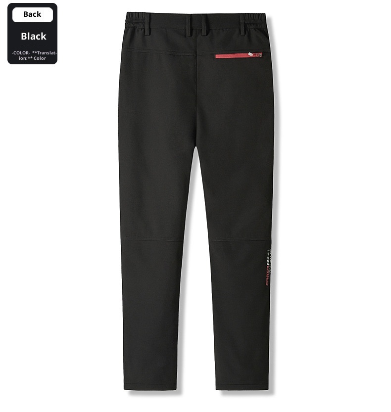 001 Wasserdichte, winddichte, fleecegefütterte, dicke, warme Outdoor-Wander-, Bergsteiger- und Skihose, Softshell-Cargohose für Freizeit und Freizeit_voghion.com