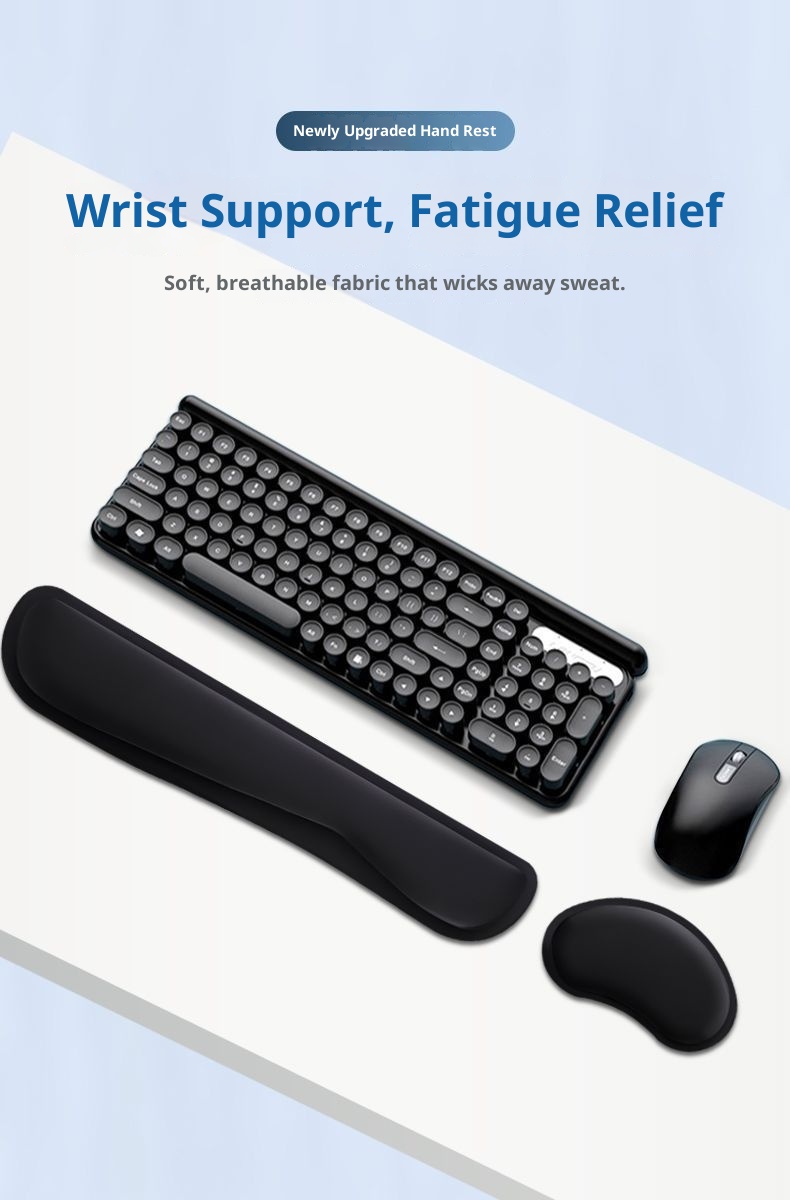 3c Mouse Memory Foam Wrist Rest For Computer Laptop Gaming Office E-sports Small Size With Hand Support Pad_voghion.com