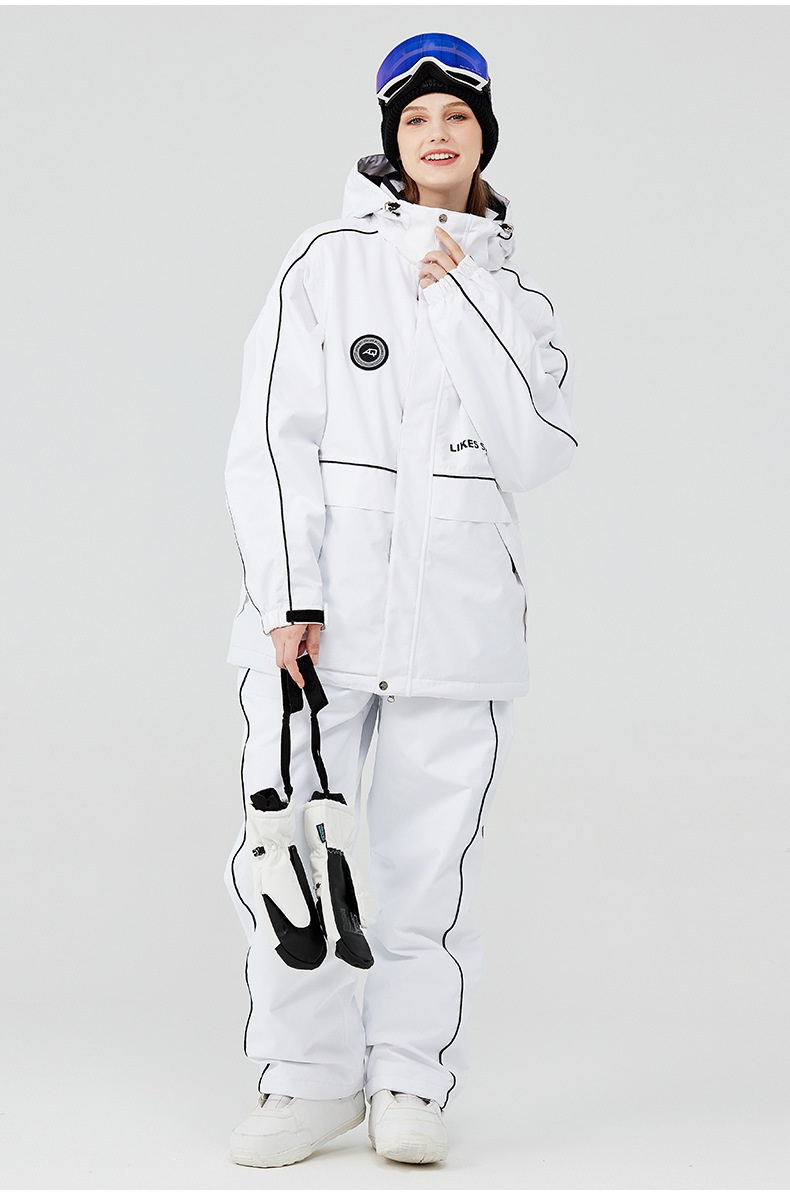 001 2023 For Men Women Winter Warm Thickened Ski Jacket And Pants Snowboard Suit New Cross-Border Model_voghion.com