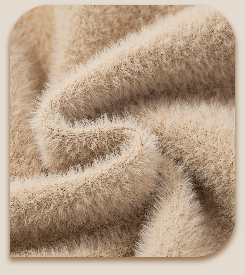 boy Boy Boy Cross-Border Foreign Trade Autumn Winter Sweater One-Piece Fleece Half Turtleneck Middle-Aged Men's Warm Base Wool_voghion.com