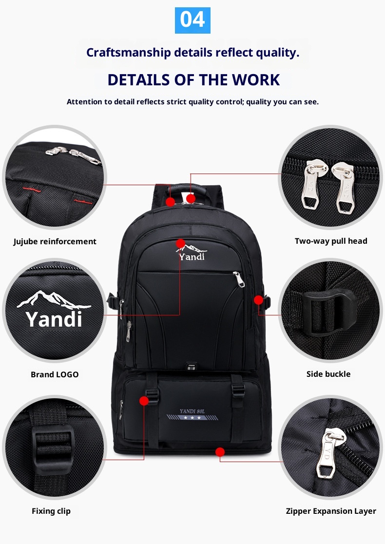 ActiveGo Factory Wholesale Foreign Trade Order Outdoor Sports Backpack Mountaineering Men's Double Shoulder Large Capacity Hiking_voghion.com