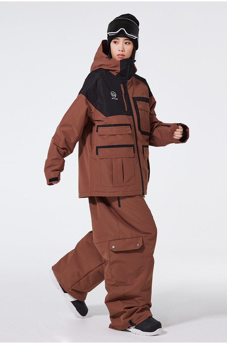 001 New Single Double Board Suit Set For Men Women, Winter Outdoor Waterproof Warm Ski Jacket And Pants, Cross-Border Style_voghion.com