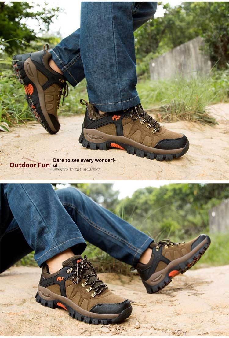 ShoeGlobe Outdoor Hiking Shoes For Men And Women, Sports Casual Trekking Non-Slip Waterproof Wear-Resistant Travel Fleece-Lined_voghion.com