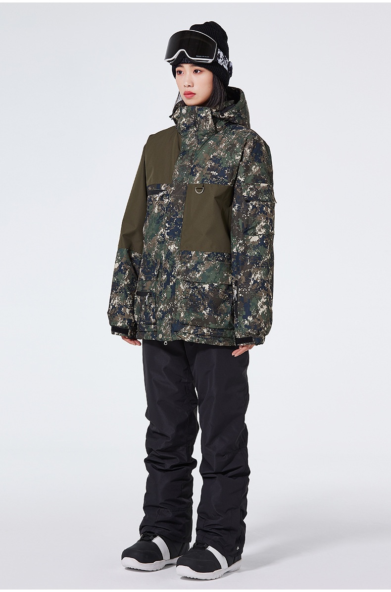 001 Suit Set For Men Women 24-25 Snow Season Windproof Waterproof Warm Ski Jacket And Pants Cross-Border Cold Protection_voghion.com