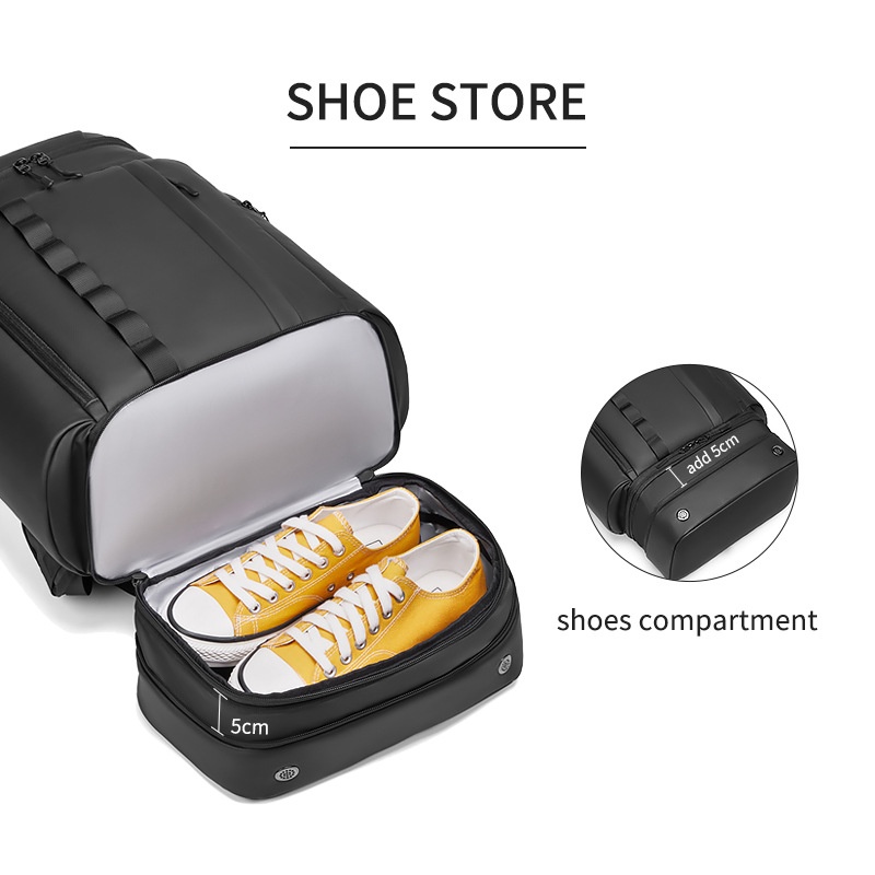 Zaino da viaggio ActiveGo da uomo, grande capacità, impermeabile, per studenti, viaggi d'affari, escursioni, brevi viaggi, per uomo_voghion.com