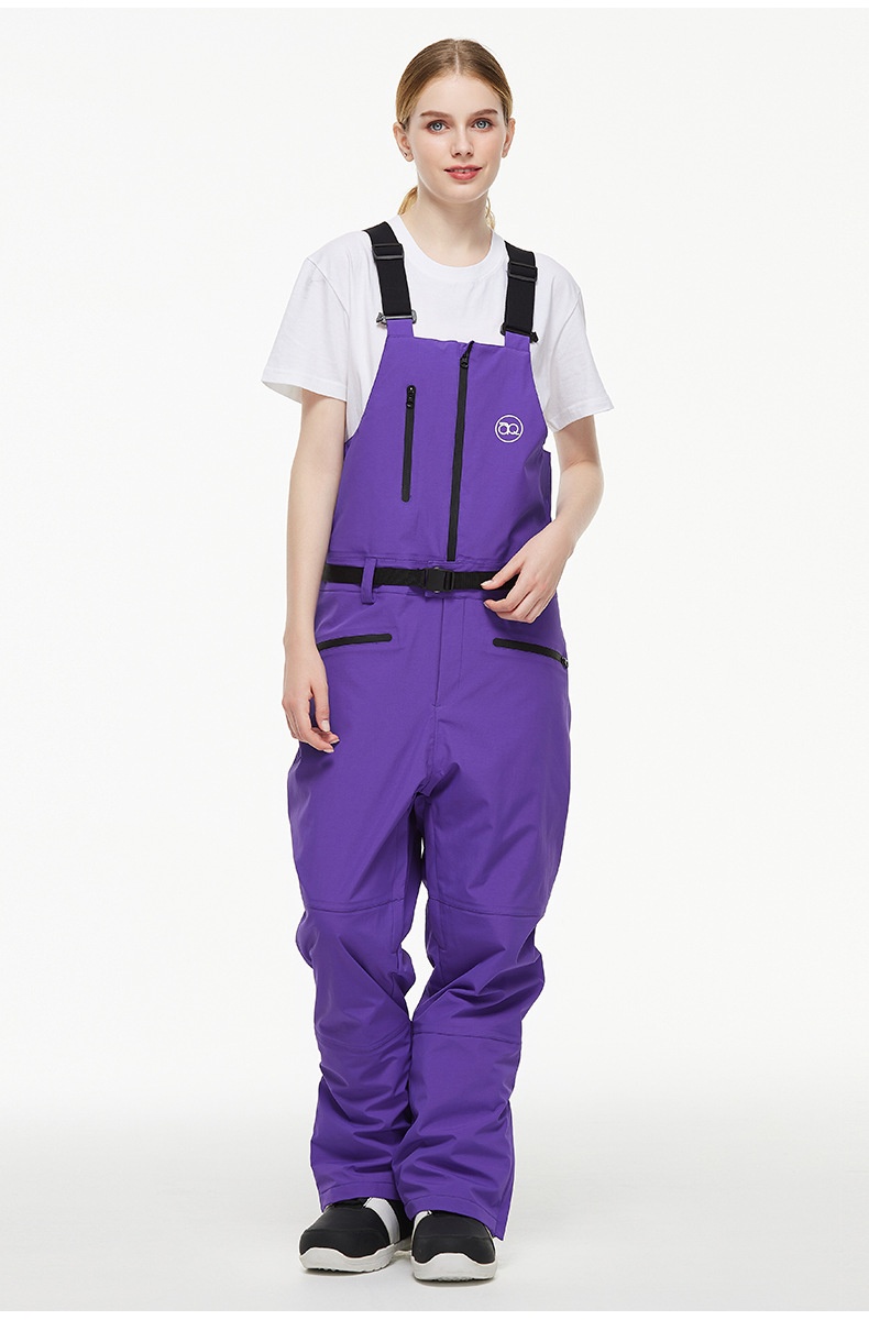 001 New One-Piece Men Women, Ski Pants, Waterproof Warm Season, Suitable For Snowboarding And Skiing, Bib Snow Pants_voghion.com