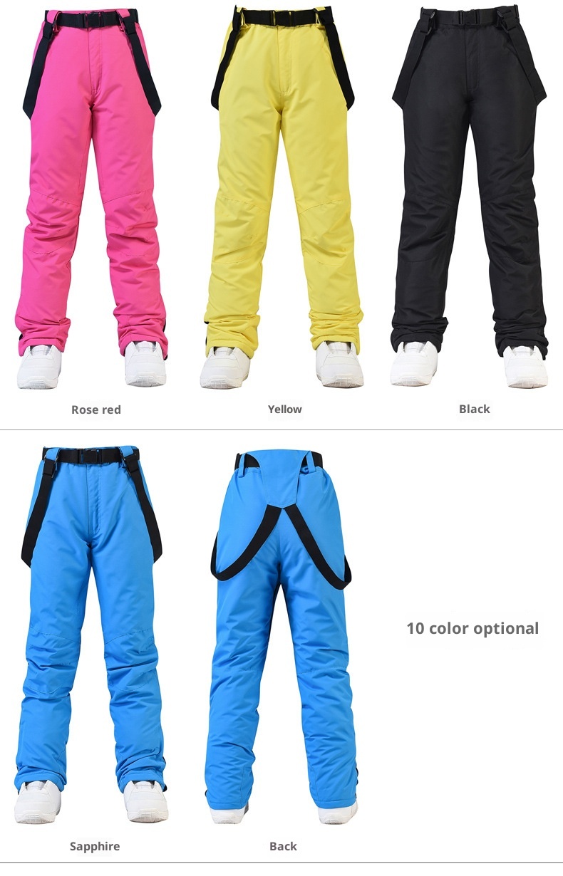 001 Ski Pants For Men Women, Couples Style, Winter Outdoor Snowboard And Snow Skiing, Warm, Thickened, Windproof,_voghion.com