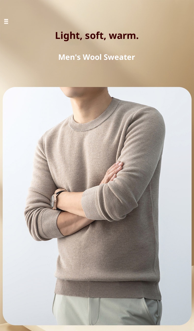 boy Boy Boy Cross-Border Foreign Trade Autumn Winter Sweater One-Piece Fleece Half Turtleneck Middle-Aged Men's Warm Base Wool_voghion.com