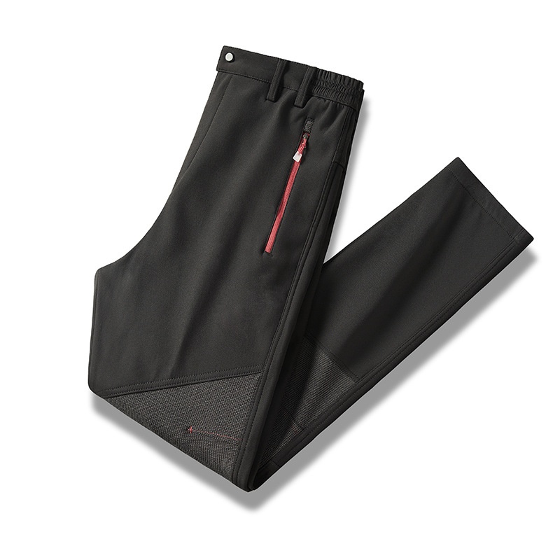 001 Wasserdichte, winddichte, fleecegefütterte, dicke, warme Outdoor-Wander-, Bergsteiger- und Skihose, Softshell-Cargohose für Freizeit und Freizeit_voghion.com