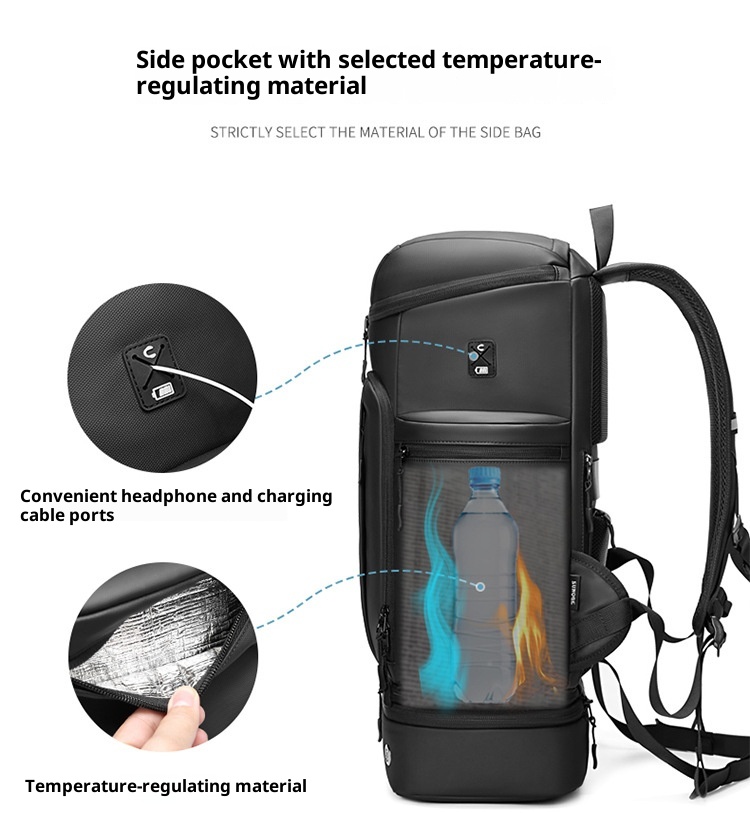 Zaino da viaggio ActiveGo da uomo, grande capacità, impermeabile, per studenti, viaggi d'affari, escursioni, brevi viaggi, per uomo_voghion.com