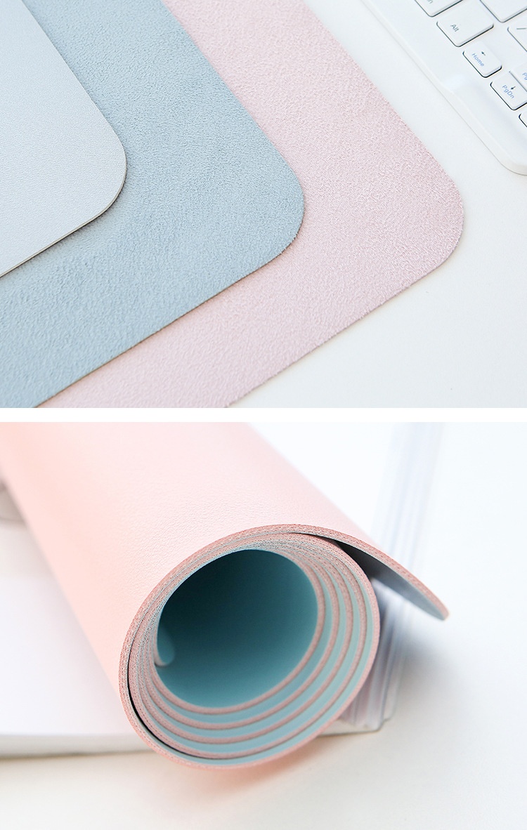 3c Manufacturer In Stock Cross-Border Leather Mouse Large Waterproof Office Desk Mat Student Writing Pad With Logo_voghion.com