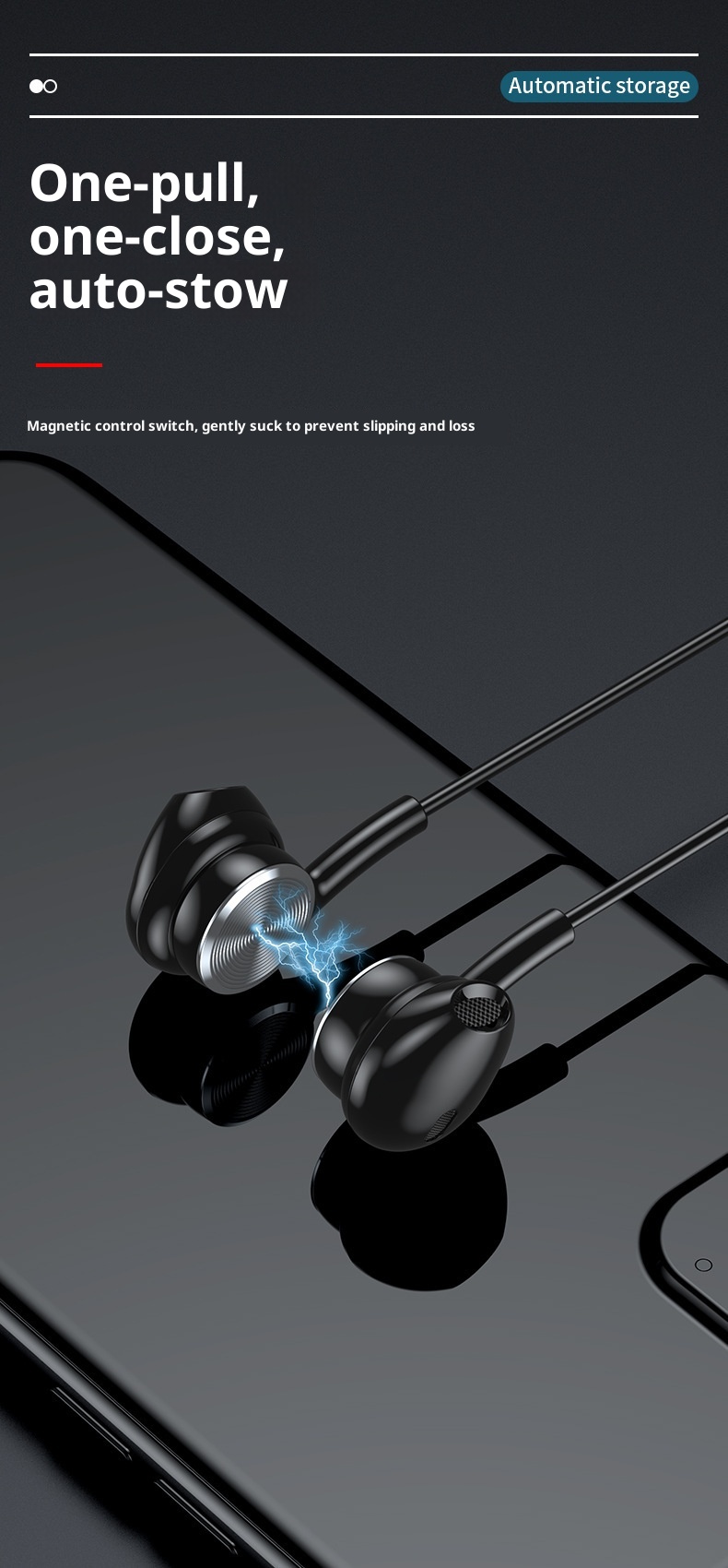 3c Nuovi auricolari universali di alta qualità con archetto da collo doppio Bluetooth wireless 5.0_voghion.com