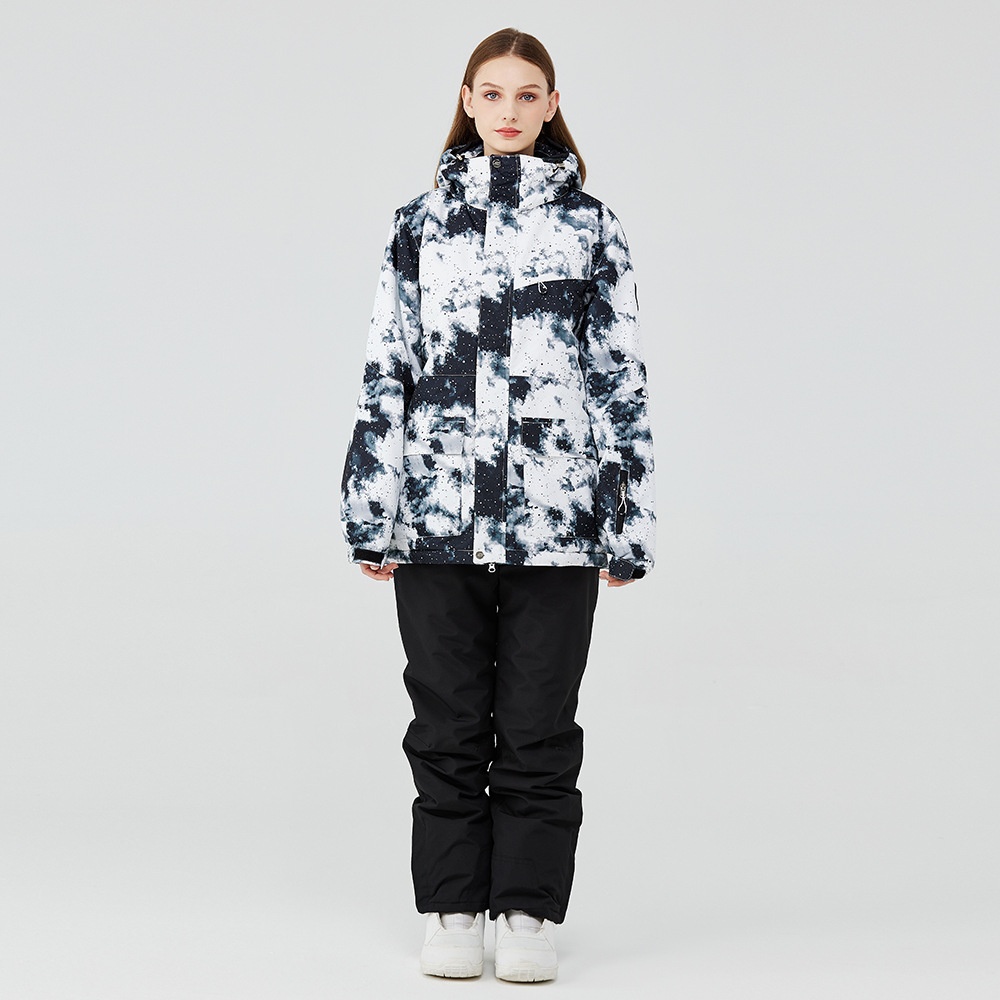 001 Ski Suit For Men Women, Workwear Style, Outdoor Warm Thickened Korean Version, Snowboarding Skiing Jacket And Pants,_voghion.com