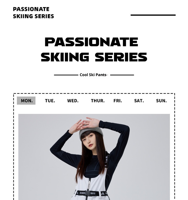 001 Neue, figurbetonte Skihose mit schmalen Trägern für Damen, geeignet für Snowboarden und Skifahren, winddicht, wasserdicht, warm_voghion.com