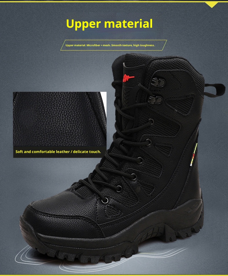 ActiveGo Outdoor Hiking Shoes Autumn Winter Warm Mid-Calf Waterproof Non-Slip Wear-Resistant Thick Sole Couple Wholesale Trail_voghion.com