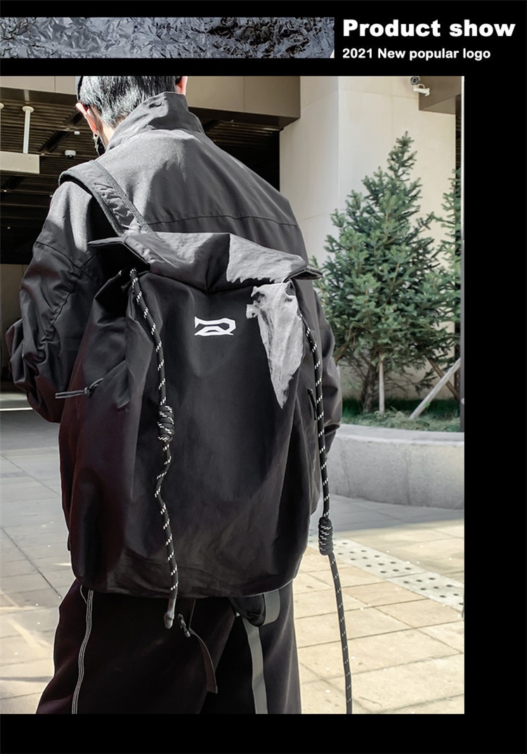 ActiveGo Large Capacity Solid Color Casual Backpack Men, Niche Simple Bag For Women, Sports Hiking Backpack, Travel Essential_voghion.com