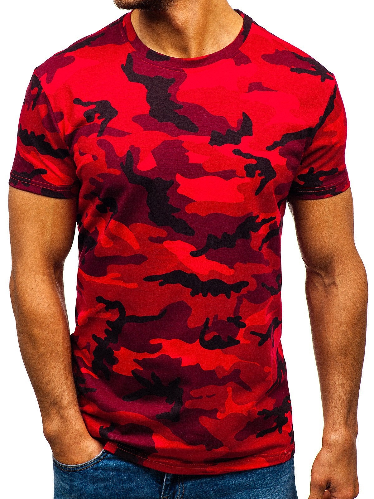 QFV507045555501<2 Summer Men's 3D Digital Print Camouflage Round Neck Casual Short Sleeve T-Shirt Factory Direct Sale_voghion.com