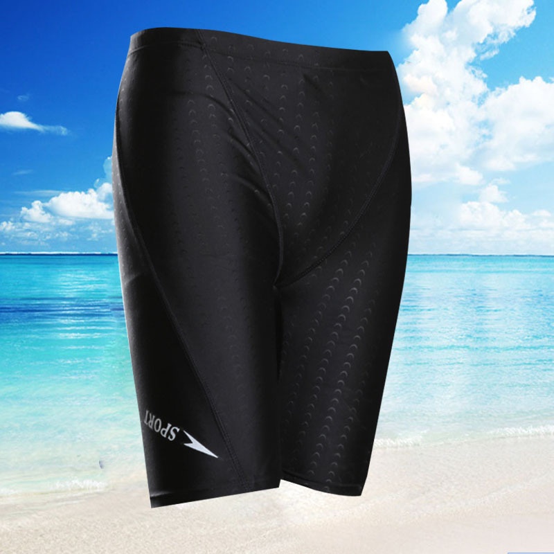 001 Cross-Border Swim Trunks Sports Quick-Dry Anti-Embarrassment Adult Foreign Trade Men's Beach Vacation Five-Point_voghion.com