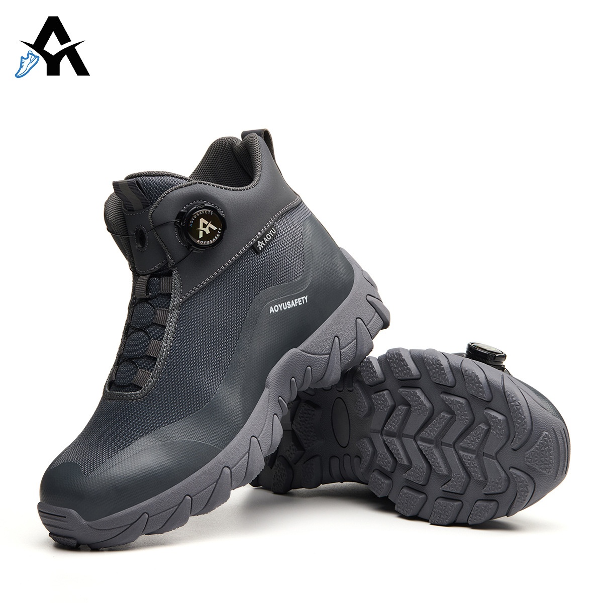 Chaussures de sécurité ActiveGo pour hommes, résistantes aux chocs et à la perforation, idéales pour la randonnée et l'alpinisme en plein air. En stock._voghion.com