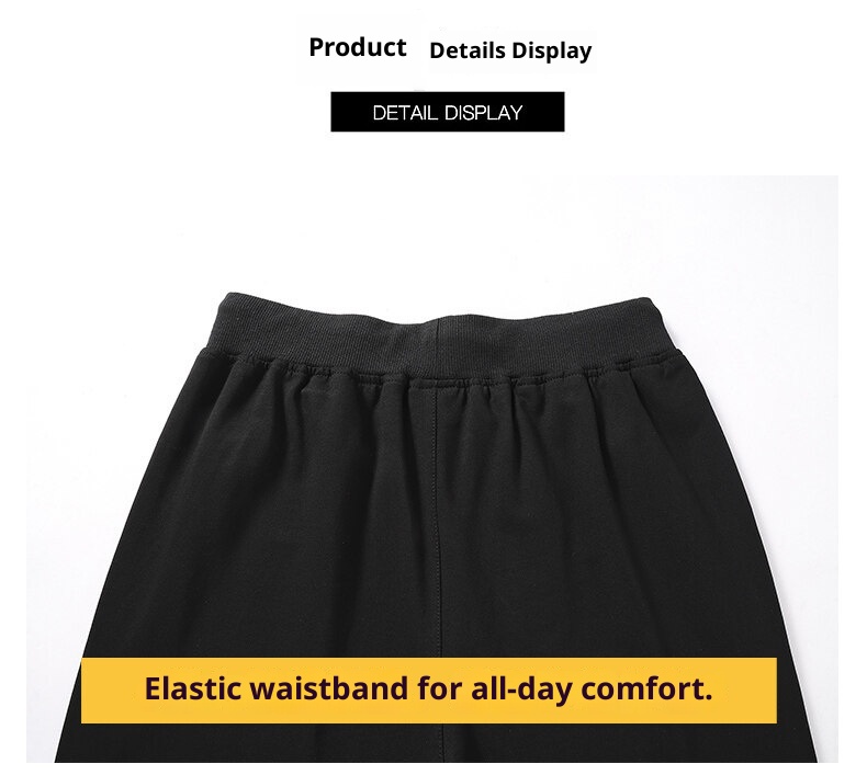 boy 2025 Pure Cotton Sweatpants Winter Loose Fit Middle-aged Dad Men's Trendy Plus Size Elastic Waist Casual Pants_voghion.com