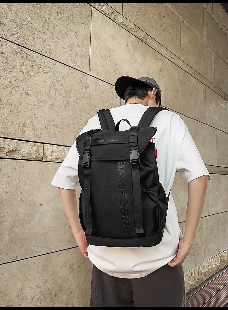 ActiveGo Men's Hong Kong Style Large Capacity High School College Student Fashion Sports Travel Bag Hiking Backpack_voghion.com