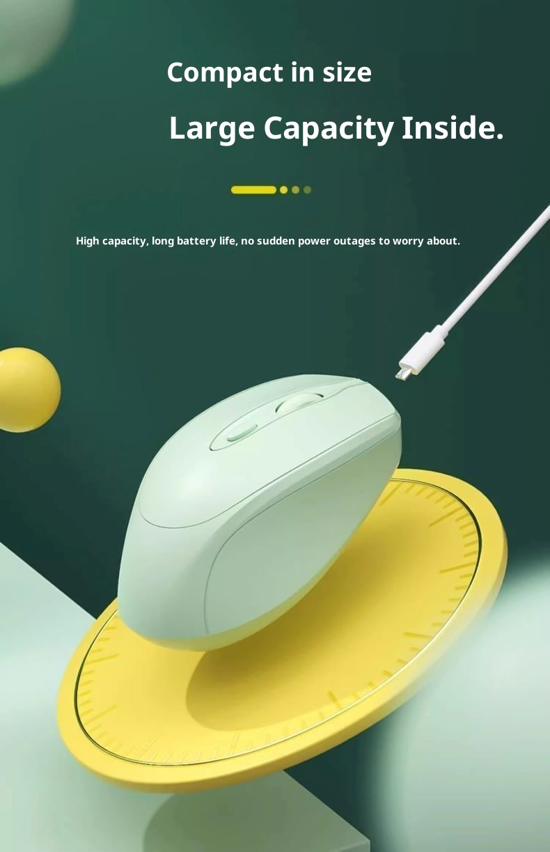 Digitex Digitex Wireless Mouse Bluetooth Silent Rechargeable Female Student Business Game Computer Office Notebook Tablet_voghion.com